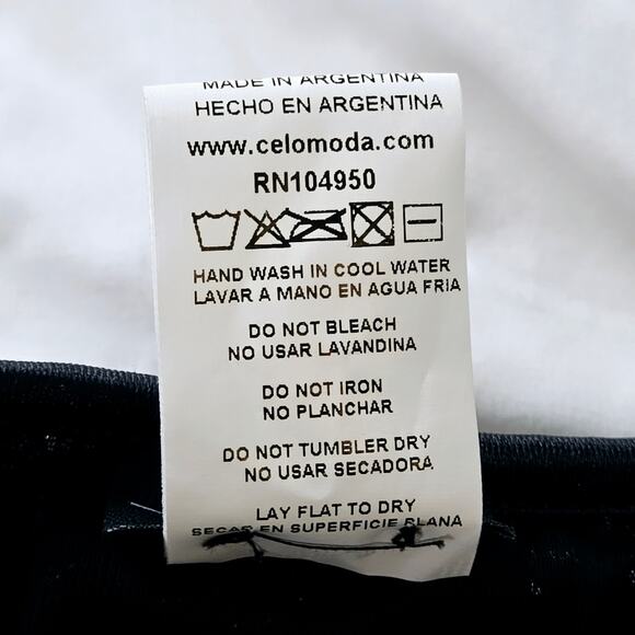 Celo Argentina made lace Applique beaded ruffle dance skirt Small-Medium black - Picture 11 of 17